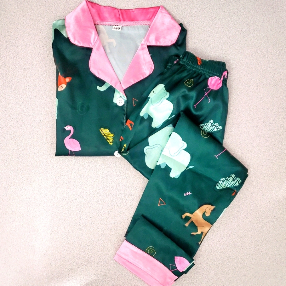 Girls FOX FLAMINGO HORSE Pajama set